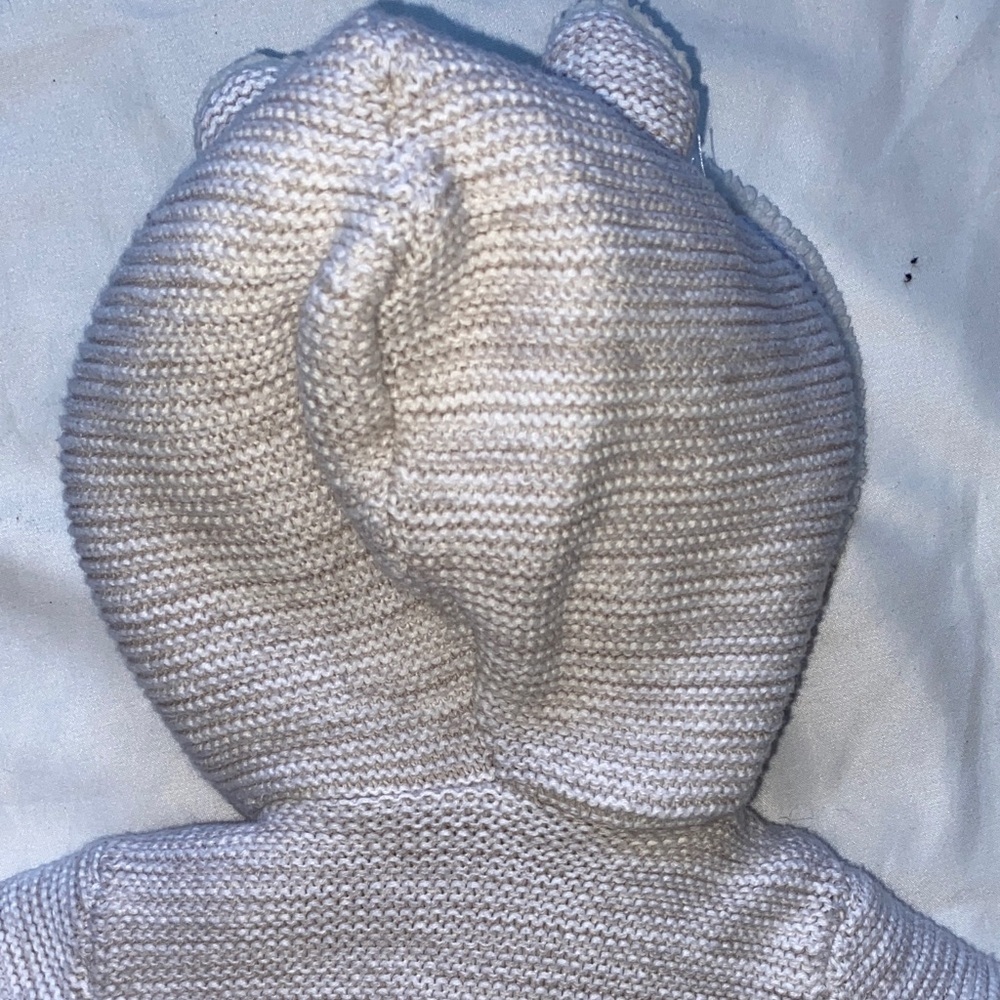 Carter's Cream Knit Puffer Jacket - Picture 11 of 11